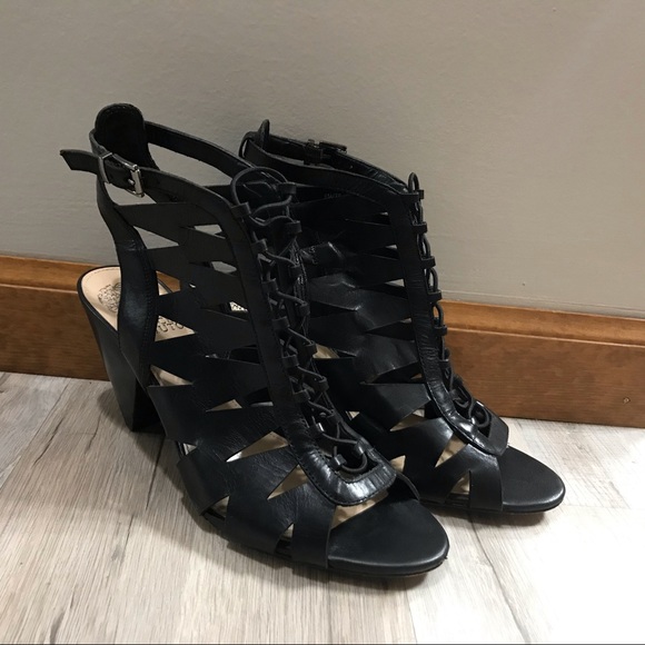 Vince Camuto Lace Up Cut Out Bootie Sandal - Picture 3 of 13